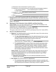 Form PO040 Protection Order - Washington, Page 10