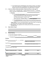 Form PO040 Protection Order - Washington, Page 11