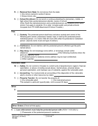 Form PO040 Protection Order - Washington, Page 9