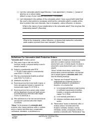 Form PO001 Petition for Protection Order - Washington, Page 15