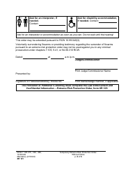 Form XR121 Temporary Extreme Risk Protection Order - Without Notice - Washington, Page 6