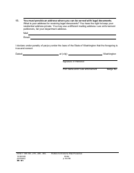 Form XR101 Petition for an Extreme Risk Protection Order - Washington, Page 6