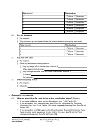 Form FL Divorce221 Motion for Immediate Restraining Order (Ex Parte) - Washington, Page 7