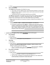 Form FL Modify621 Motion for Immediate Restraining Order (Ex Parte) - Washington, Page 3