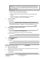 Form FL Modify621 Motion for Immediate Restraining Order (Ex Parte) - Washington, Page 4