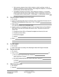 Form FL Modify621 Motion for Immediate Restraining Order (Ex Parte) - Washington, Page 5