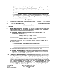 Form WPF CR84.0400 MHSA Felony Judgment and Sentence - Mental Health Sentencing Alternative - Washington, Page 5