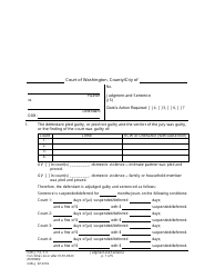 Document preview: Form CrRLJ07.0110 Judgment and Sentence (Js) - Washington