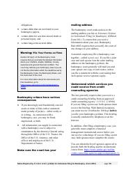 Instructions for Bankruptcy Forms for Individuals, Page 15