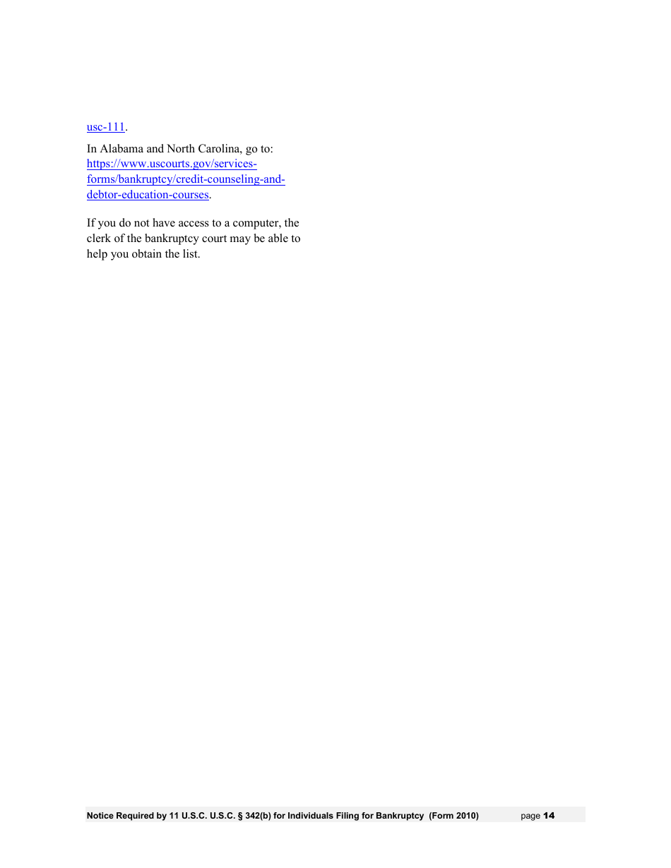 Instructions for Bankruptcy Forms for Individuals, Page 16