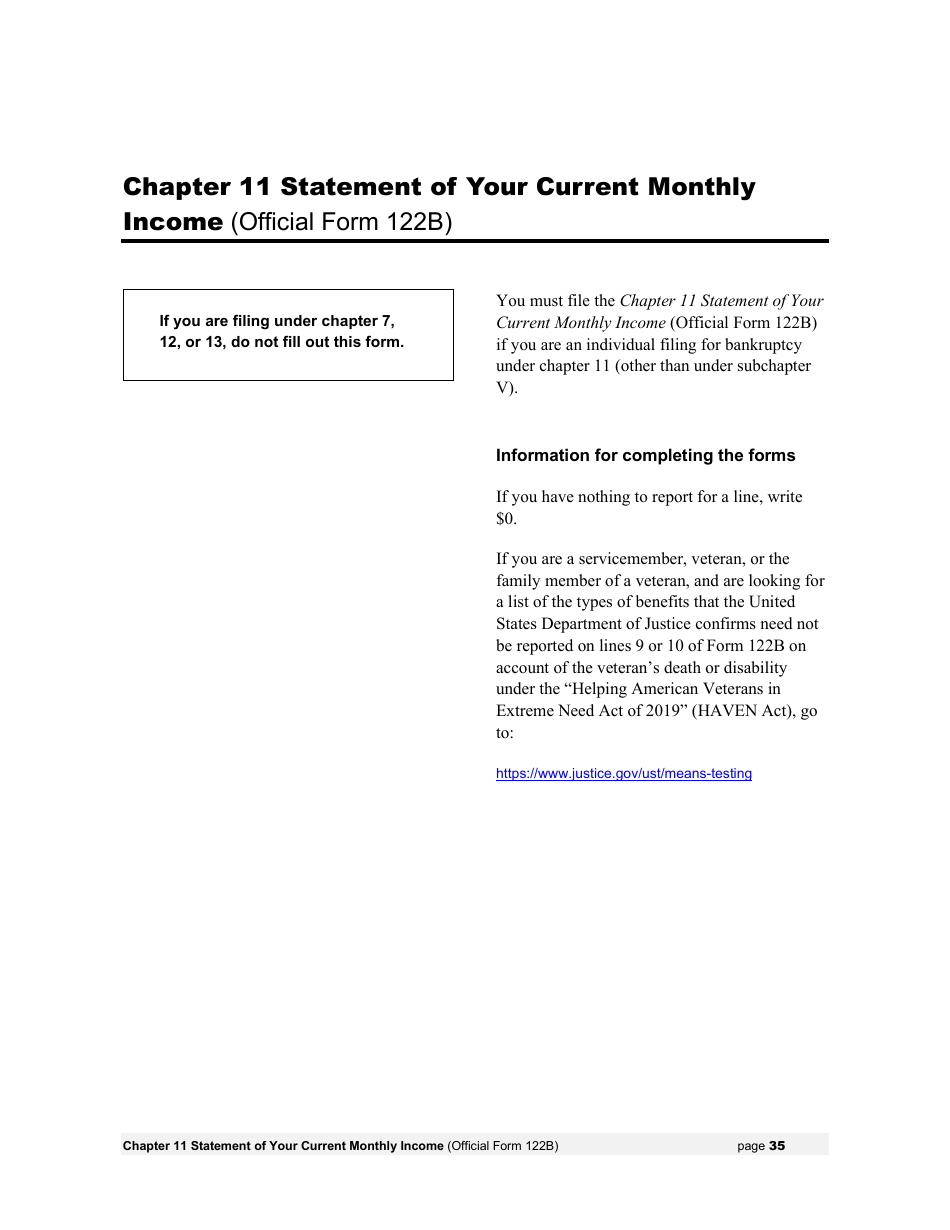 Instructions for Bankruptcy Forms for Individuals, Page 37