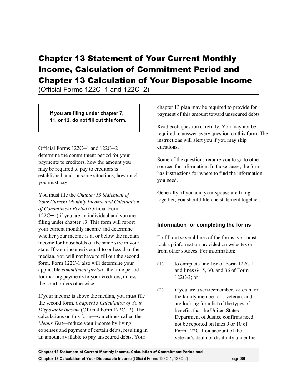 Instructions for Bankruptcy Forms for Individuals, Page 38
