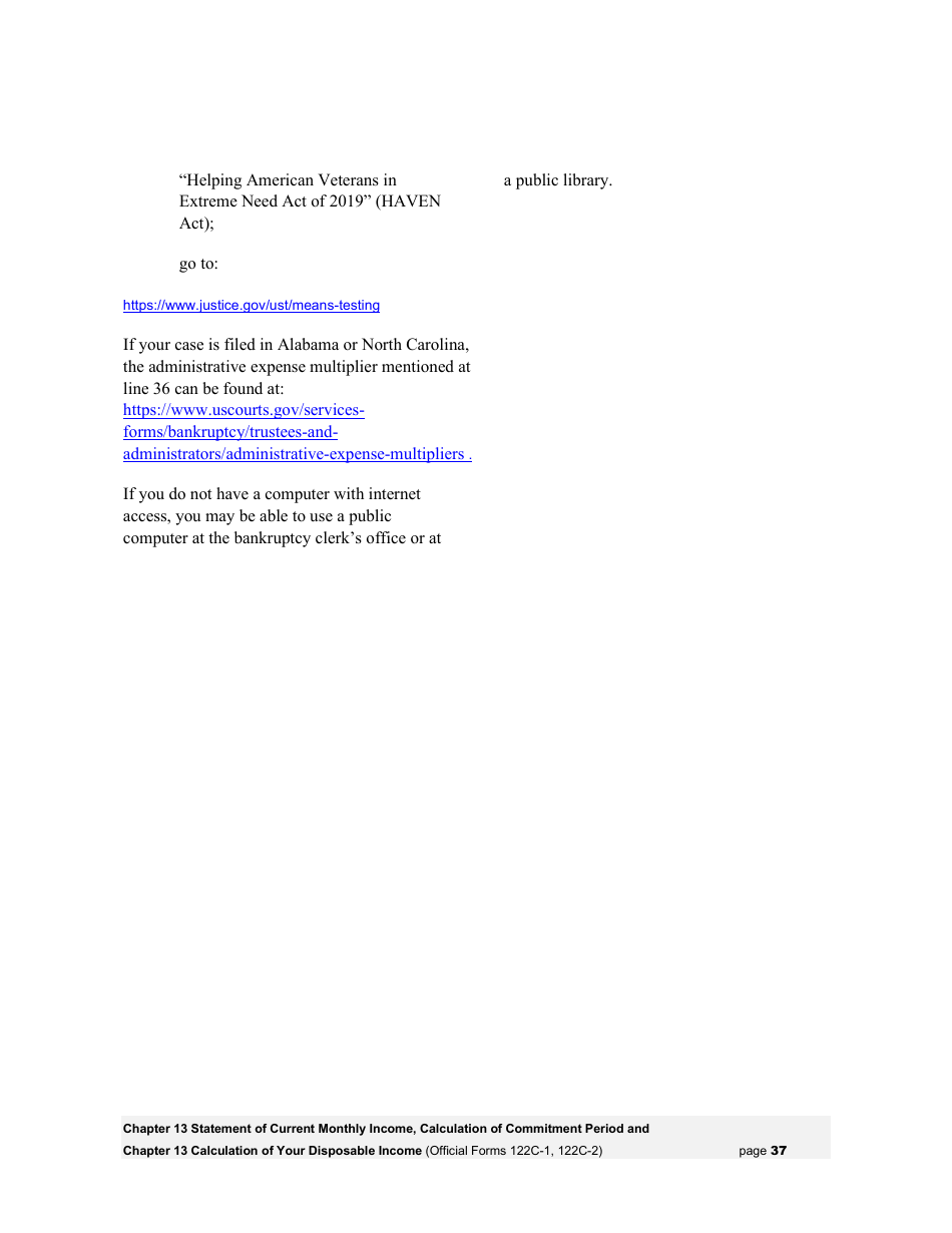 Instructions for Bankruptcy Forms for Individuals, Page 39