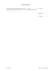 Super. Ct. Form 104GEN Subpoena - Civil - Virgin Islands, Page 2