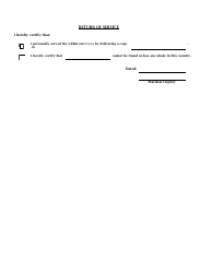 Form 0004 Small Claims Summons - Virgin Islands, Page 2