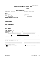 Form 012GEN Case Information and Litigant Data Form - Defendant - Virgin Islands, Page 3