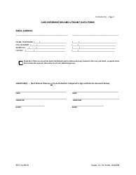 Form 012GEN Case Information and Litigant Data Form - Defendant - Virgin Islands, Page 4