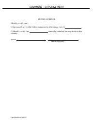 Summons - Expungement - Virgin Islands, Page 2