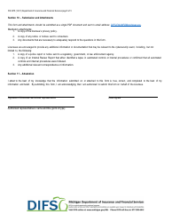 Form FIS2375 Notice of Cybersecurity Event - Michigan, Page 5