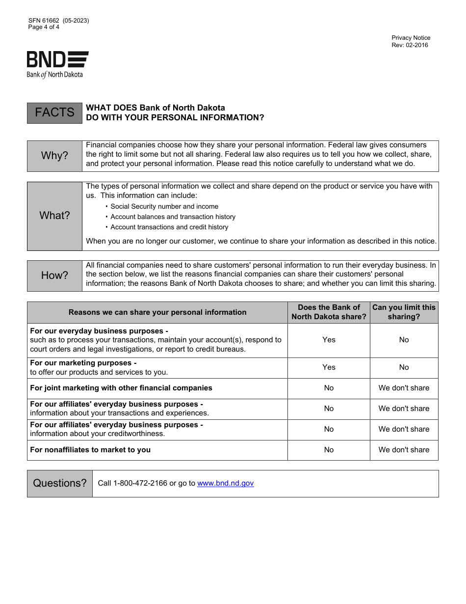 Form SFN61662 Legacy Investment for Technology Fund (Lift) Application - North Dakota, Page 4