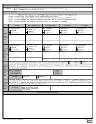 DD Form 3183 Request for Authorization to Obligate Expired Defense Health Program Appropriations, Page 2