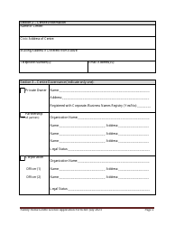 Family Home Centre Licence Application Form - Prince Edward Island, Canada, Page 2