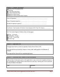 Family Home Centre Licence Application Form - Prince Edward Island, Canada, Page 3
