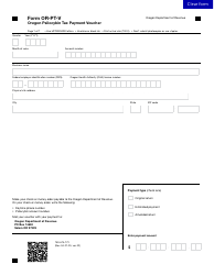 Document preview: Form OR-PT-V (150-614-172) Oregon Psilocybin Tax Payment Voucher - Oregon