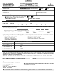 Form GMF_36 Gasoline, Motive Fuel and Carbon Emitting Product Refund Application - Aquaculturist, Fisher, Silviculturist, Wood Producer, Forest Worker, Manufacturer, Mining and Quarrying Operator - New Brunswick, Canada