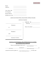 Document preview: Notice of Withdrawal and Subtitution of Counsel and Certificate of Service - Hawaii