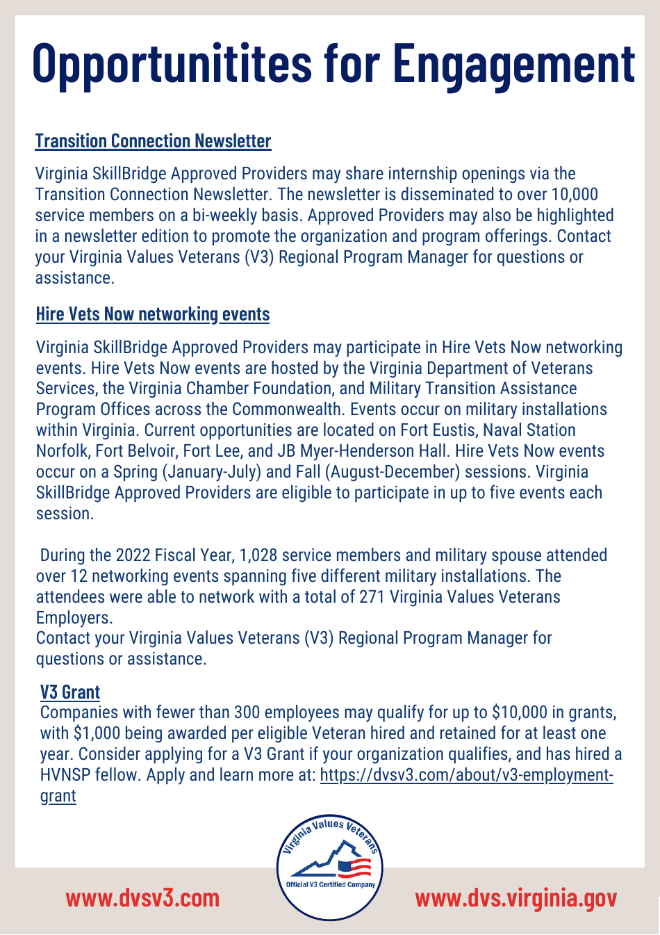 Virginia Skillbridge Program Approval Package - Virginia, Page 7