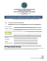 Notary Public Commission Renewal Application - Virgin Islands, Page 3