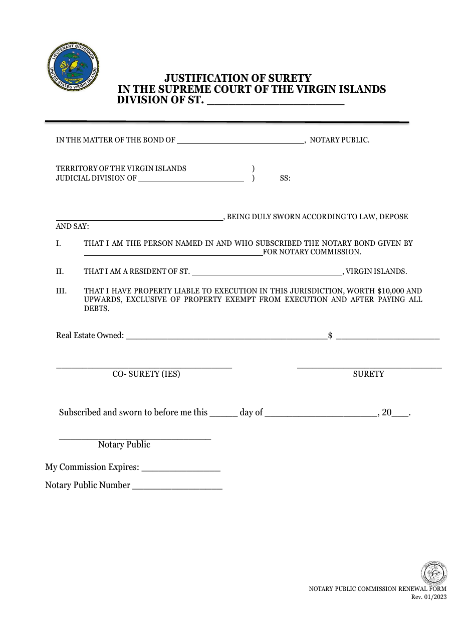 Notary Public Commission Renewal Application - Virgin Islands, Page 9