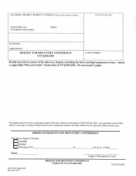 Document preview: Form SJ-FL-80 Request for Discovery Conference - County of San Joaquin, California