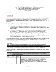 Document preview: Ira Forest Legacy Program Scoring Guidance - Washington, 2024