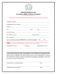 Funeral Establishment Change of Ownership Amendment - Texas, Page 4
