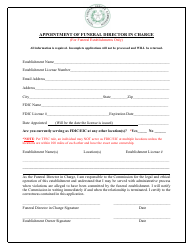 Funeral Establishment New Application - Texas, Page 4