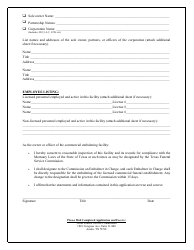 Commercial Embalming Facility New Application - Texas, Page 3