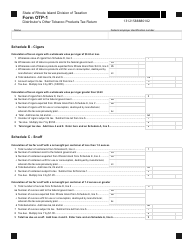 Form OTP-1 Distributor&#039;s Other Tobacco Products Tax Return - Rhode Island, Page 2