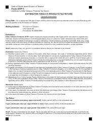 Form OTP-1 Distributor&#039;s Other Tobacco Products Tax Return - Rhode Island, Page 5