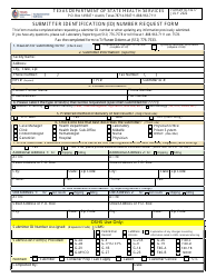 Document preview: Form F14-13277 Submitter Identification (Id) Number Request Form - Texas