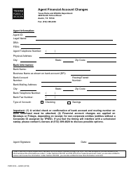 Document preview: Form PWD0914 Agent Financial Account Changes - Texas