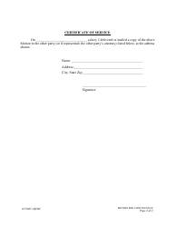 Motion for Continuance (Motion to Change Hearing Date) - Kansas, Page 2