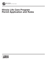 Document preview: Application for Life Care Permit - Illinois