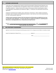 Form FP-081 Application for License to Sell Black or Smokeless Powder - Massachusetts, Page 3