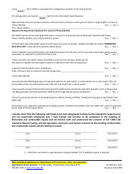 Form FP-293F Fixed Facility Application for Marine Fueling Permit - Massachusetts, Page 2