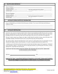 Form FP-026 Application for New Certificate of Competency for Cleaning/Inspecting Commercial Cooking Exhaust Systems - Massachusetts, Page 2