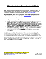 Form FP-293M Mobile Facility Application for Marine Fueling Permit - Massachusetts, Page 4