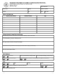 Document preview: Form SFN61355 Inhumane Treatment of Animals Investigation Protocol - North Dakota