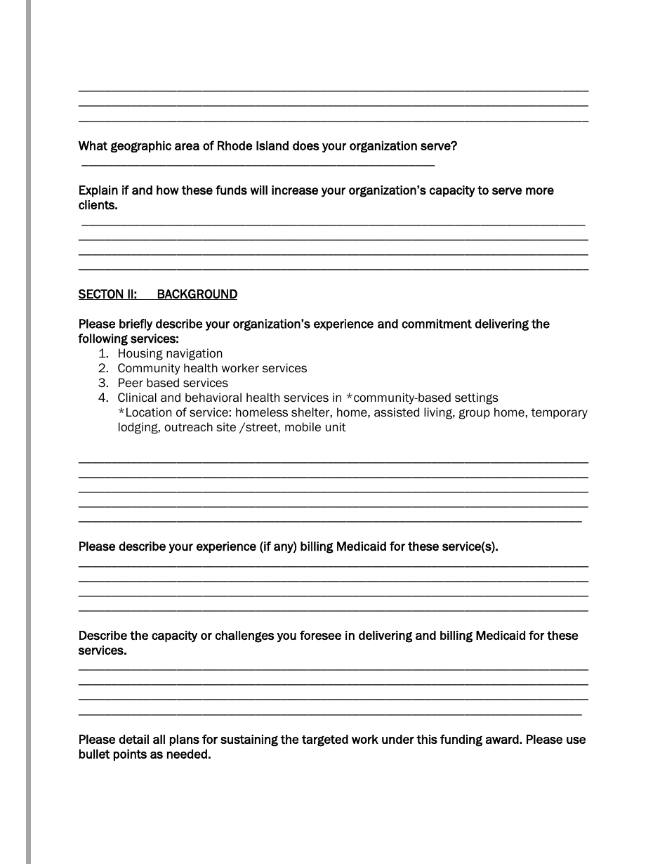 Eohhs Grant Application: Staff and Agency Enhancement for Home Stabilization and Associated Medicaid Services - Rhode Island, Page 3